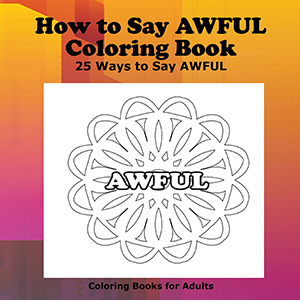 How to Say AWFUL Coloring book cover