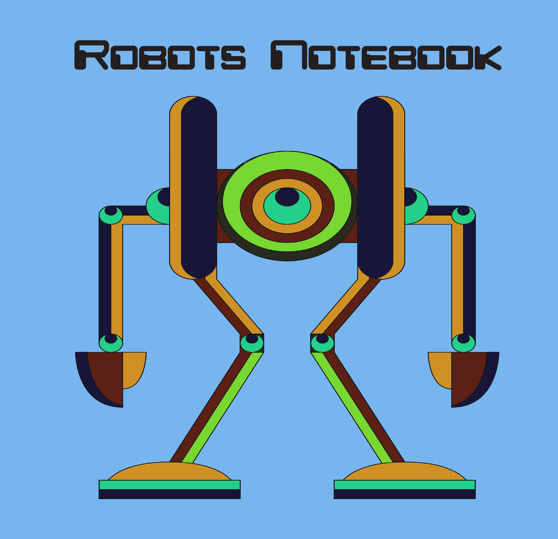 robots notebook cover